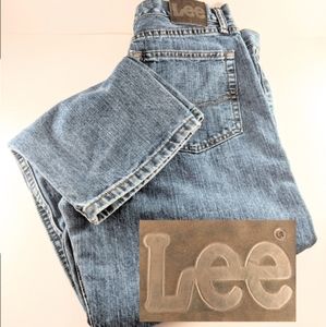 Lee Jeans Mens 33x32 Relaxed Straight Leg Med Wash